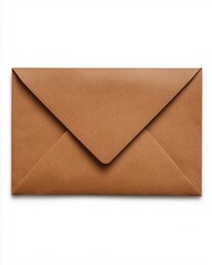 Simple Brown Envelope: A close-up shot of a classic, unopened brown envelope, conveying a sense of anticipation, waiting for important communications or messages.
