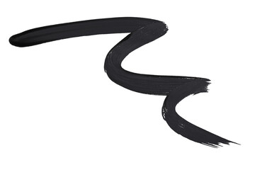 Watercolor brush strokes on transparent background