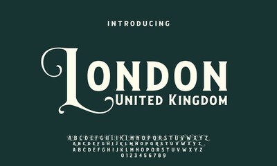 font alphabet Vintage london Victorian typeface decorative Font	