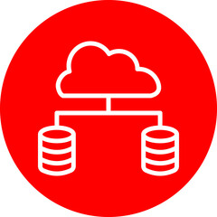 Redundancy Vector Line White Circle Red