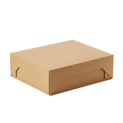 realistic donuts box packaging isolated on white background, food delivery 