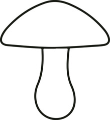  Mushroom coloring  Cute Fungus black