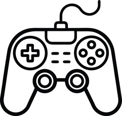Game controller silhouette, Gamepad icon, Game controller silhouette vector, Video game controller
