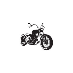 Obraz premium motorcycle image, vector, graphics, black and white 