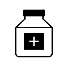 Obraz premium Prescription bottle icon for pharmacy and medical prescription concepts