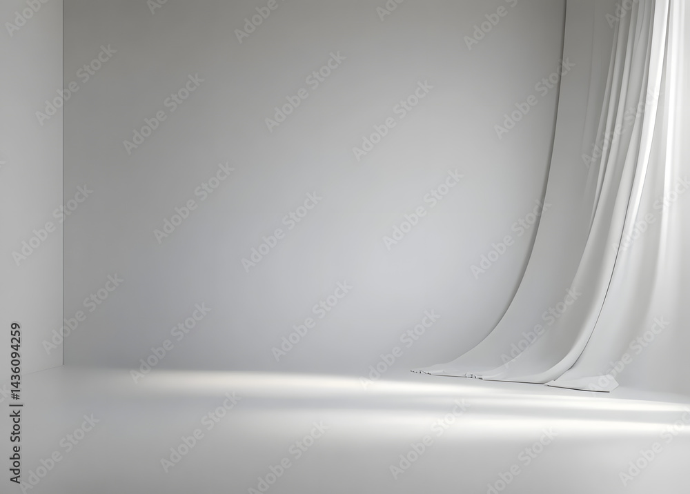 Poster gray studio background is often used for 3d renderings in limbo empty backgrounds.