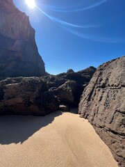 rock formations at the beach