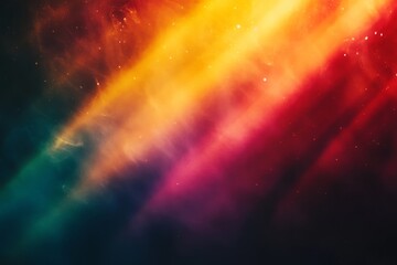 Obraz premium Nebula, a cosmic cloud of gas and dust, displays vibrant colors, creating a breathtaking celestial scene