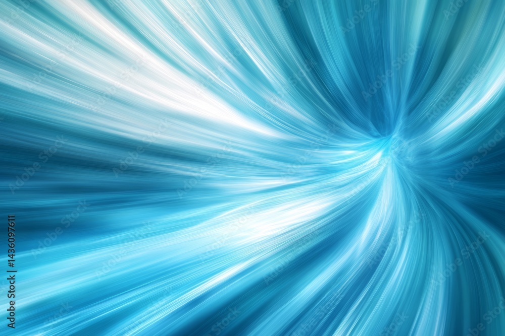 Aufkleber abstract blue white swirling vortex background creating speed and motion effect