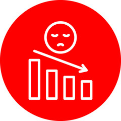 Low Perfomance Vector Line White Circle Red