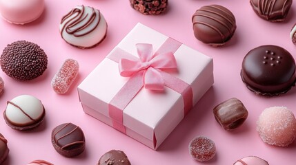 Assorted chocolates and sweets gift box