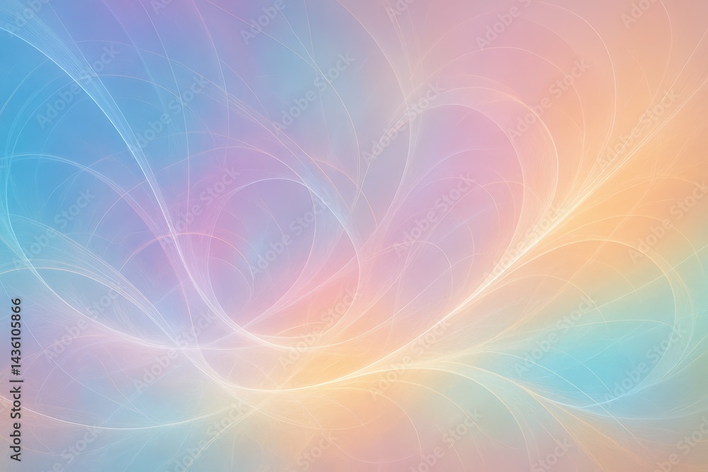 Aufkleber soft abstract light background with gentle color gradients