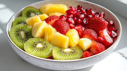 Fresh Fruit Salad with Healthy Ingredients