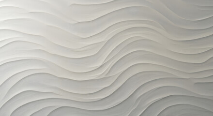 Abstract White Wavy Texture Forming Modern Backdrop With Gentle Gradients