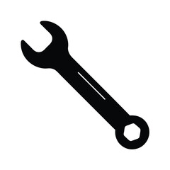 wrench spanner isolated on white background