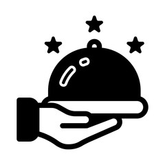 Food Delivery Solid Black