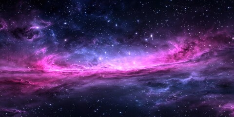 Obraz premium Stunning Swirling Nebula in Vast Space with Vibrant Colors Captured in Astrophotography Style