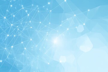 Light blue abstract network graphic