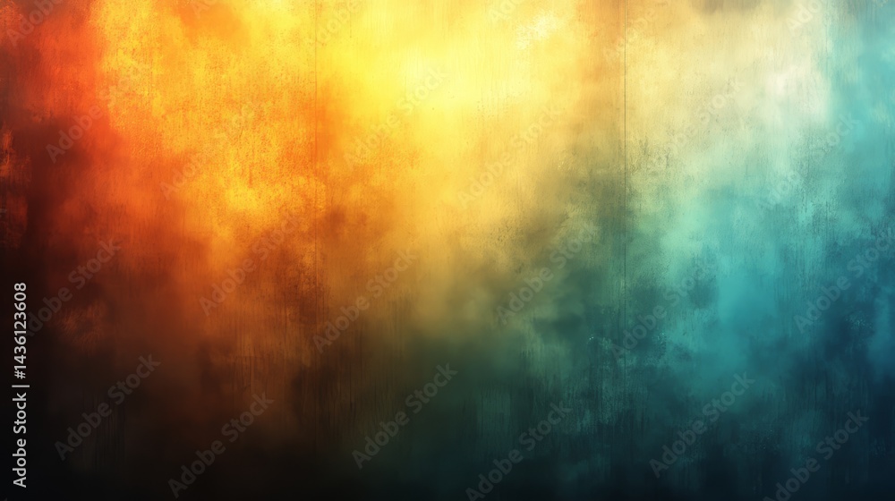Poster abstract blend of colors: an artistic and emotive display of blended colors that creates a unique an