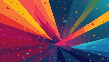 Geometric abstract shapes, bold colors, modern design , design, decor