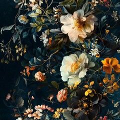 Unique textured illustrations showcasing organic floral elements.