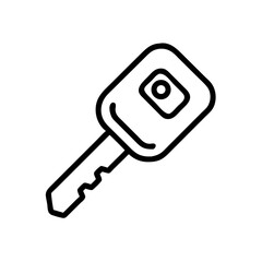 car key icon vector illustration isolated on white background