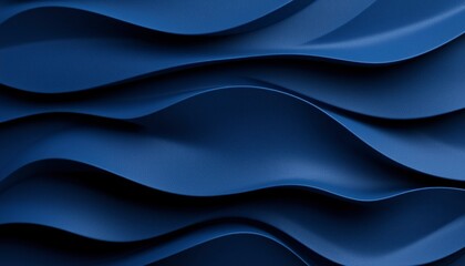 Fototapeta premium Abstract wavy dark blue background