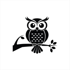 owl sitting on branch