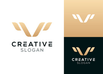 Initial letters PP or P and P luxury logo design