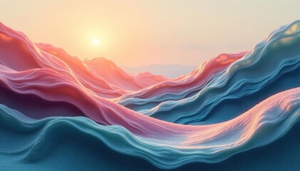 Obraz premium Subtle organic forms, muted tones, flowing lines , shades, peaceful, nature