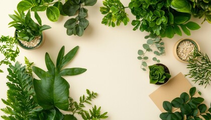 Obraz premium Arrangement of potted plants