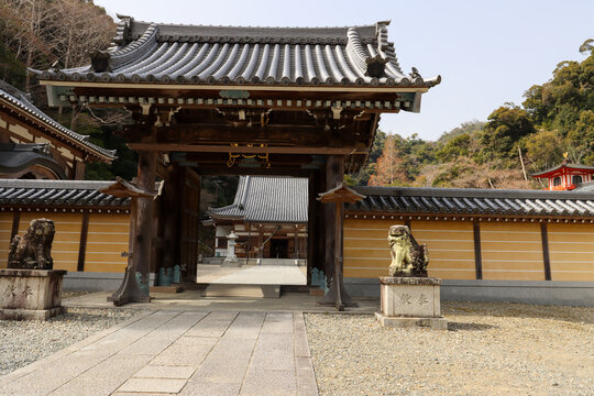 Entrance gate to an Japanese temple