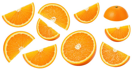 Citrus Symphony An orange ensemble on black