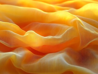 Obraz premium Golden Fabric Draped in Soft Waves of Light