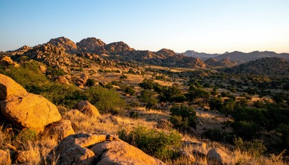 Obraz premium Mountain vista at dawn