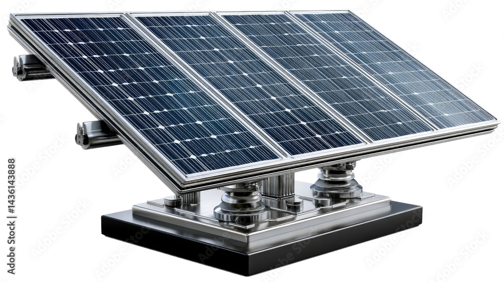 Poster solar power array: a close-up shot captures the essence of sustainable energy with a state-of-the-ar