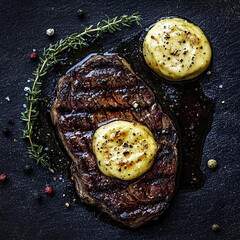 Steak and Garlic Butter