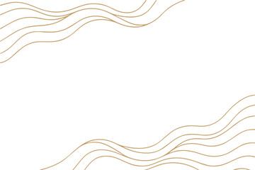 Smooth black wavy lines along the top and bottom edges with a clean transparent center, perfect for modern presentations.