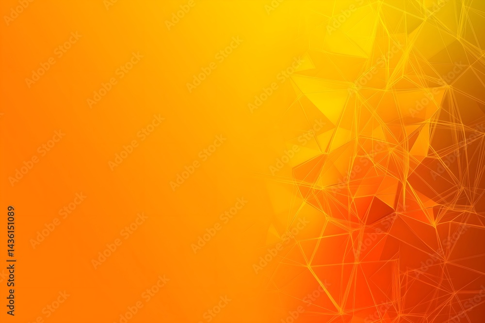 Poster abstract futuristic background with a digital plexus network. geometric low poly design representing