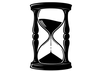 Hourglass Image: Free Black and White Hourglass Clipart