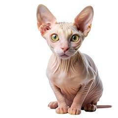 Sphynx Cat Kitten Hairless Cat Breed Pictures on transparent background