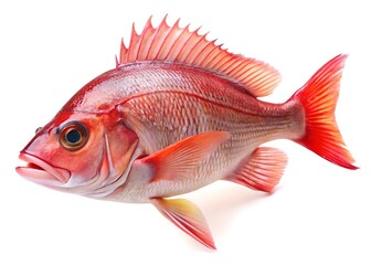 Fototapeta premium Red snapper isolated on white background