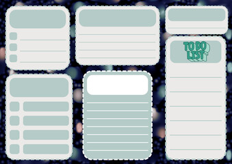 Scrapbook design elements, schedule template design.