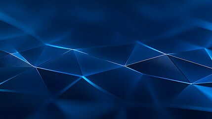 Obraz premium Abstract dark blue polygonal background with glowing lines and textured surfaces