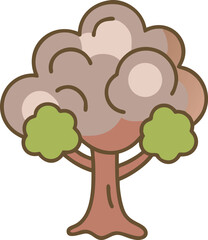 Nut and Flowering Trees Collection walnut, pomegranate, macadamia, kola nut, pistachio, brazil nut, redbud, jacaranda, chestnut, pecan