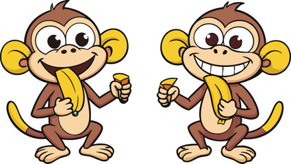 monkey eating banana