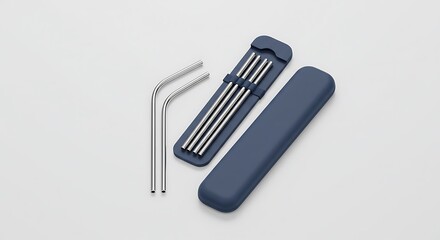 Reusable Stainless Steel Straws with Case: Eco-Friendly Lifestyle