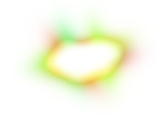 Transparent neon glowing color gradients effects overlay for futuristic motion graphical use. Glowing light leaks, film grain neon colors. Png file