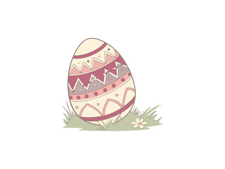 Hand-painted Easter eggs with floral designs - springtime holiday images for Easter celebrations and decorations