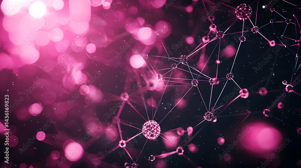 Poster dynamic ai neural network wallpaper creation abstract environment science visualization digital art 